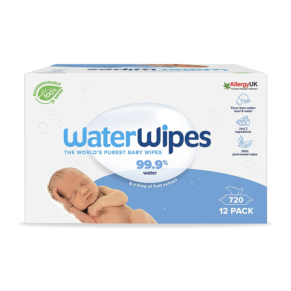 WaterWipes Orjinal Bebek Mendilleri (12x60) 720 adet