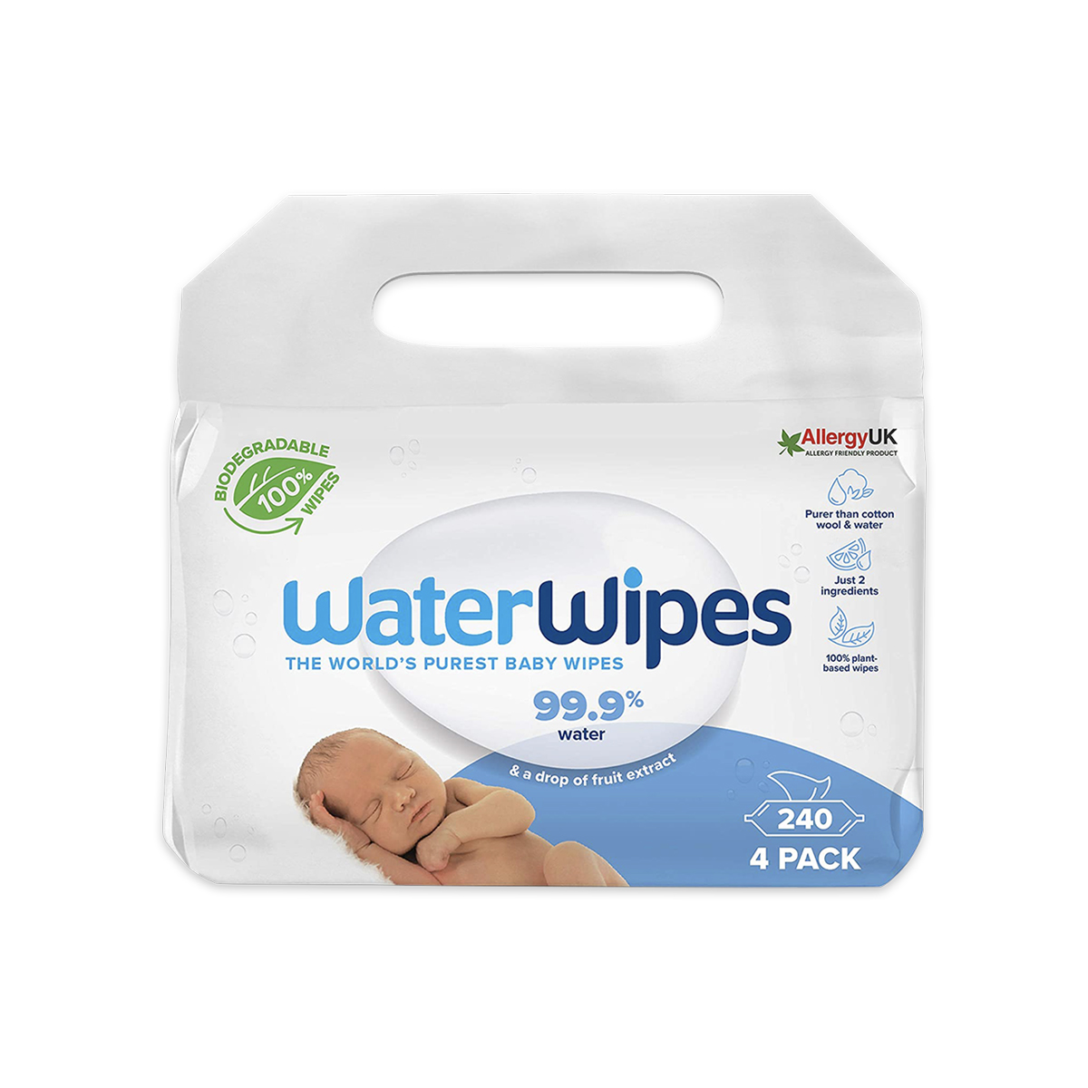 WaterWipes Orjinal Bebek Mendilleri (4x60) 240 adet