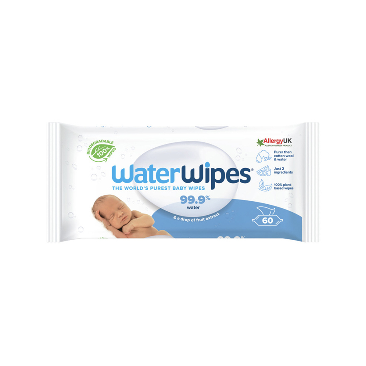 WaterWipes Orjinal Bebek Mendilleri 60 adet