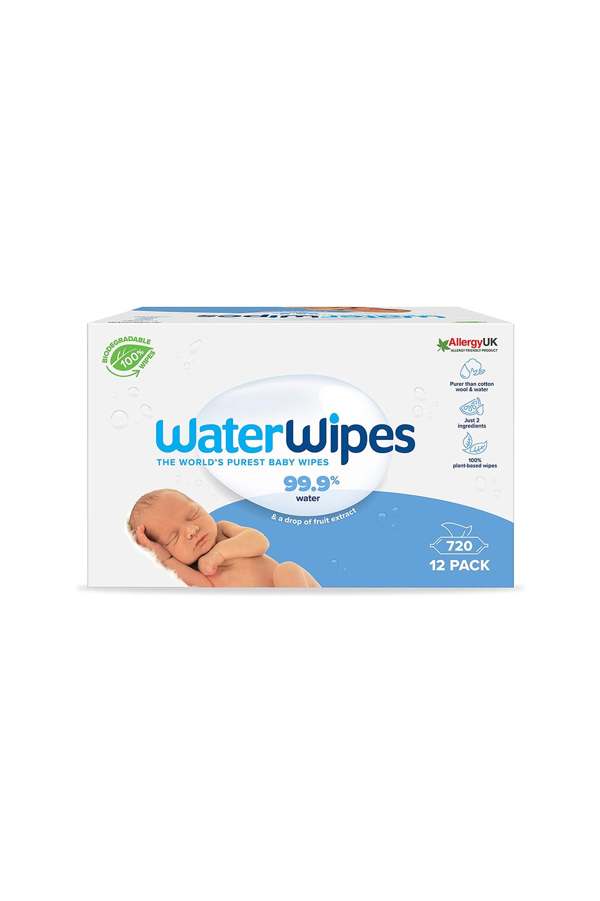 Waterwipes Bio Islak Mendil 60 Lı X 12 Adet (720 Yaprak)